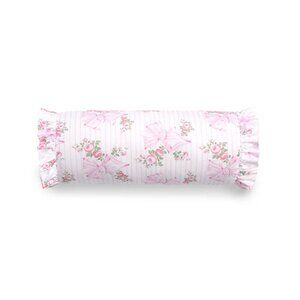 NEW NWT LOVESHACKFANCY BOLSTER PILLOW IN PINK MINT $125